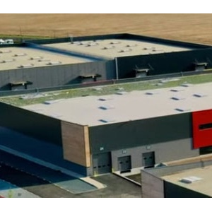 Toitures de 2 300m² pour un entrepôt